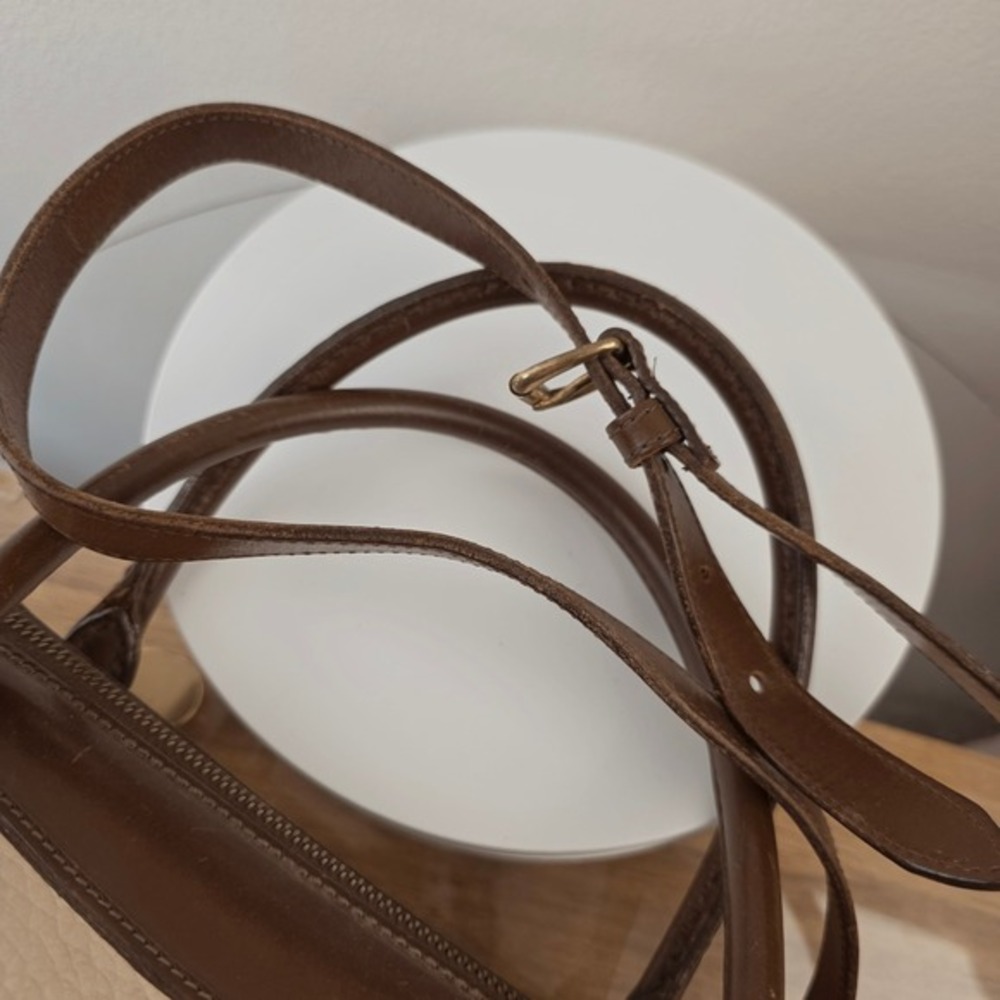 Dooney &‎ Bourke All Weather Leather Barrel Boston Bag Cream Brown Made in USA - Picture 14 of 16